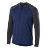 Falke 1/2 Zip Long Sleeved Shirt, herre mørkeblå