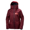 Helly Hansen W Powderqueen Skijakke, dame, bordeaux