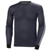 Helly Hansen Lifa Stripe Crew, herre, graphite blue