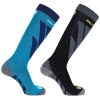 Salomon S/Access skistrømper, 2-pak, hawaiian surf/black