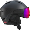Salomon Driver, skihjelm med visir, black/red