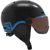 Salomon Grom Visor, skihjelm med visir, sort