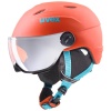 Uvex junior pro, skihjelm med visir, orange