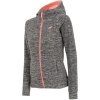 4F Warm Fleece hoodie, dame, grå