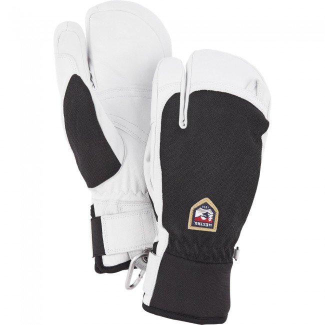 Brug Hestra Army Leather Patrol 3-finger skihandsker, sort til en forbedret oplevelse
