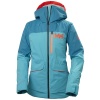 Helly Hansen Powchaser Lifaloft skijakke, dame, turkis