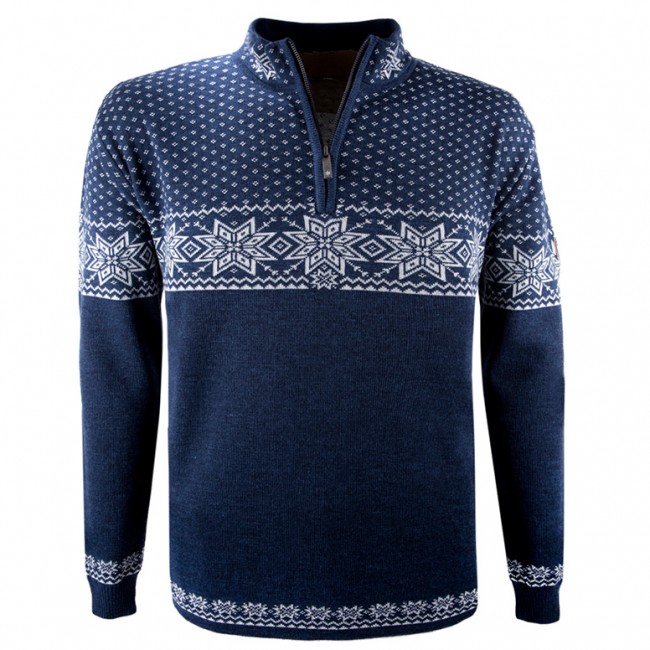 Brug Kama Rune, merino sweater, herre, marineblå til en forbedret oplevelse