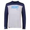 Mons Royale Yotei Tech LS, skiundertrøje, herre, navy grey marl