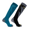 Salomon S/Access skistrømper, 2-pak, blå/sort