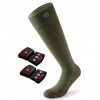 Lenz Heat Sock 4.0 + Lithium Pack, green