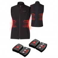 Lenz Heat Vest 1.0 + Lithium Pack rcB 1800, dame, black 