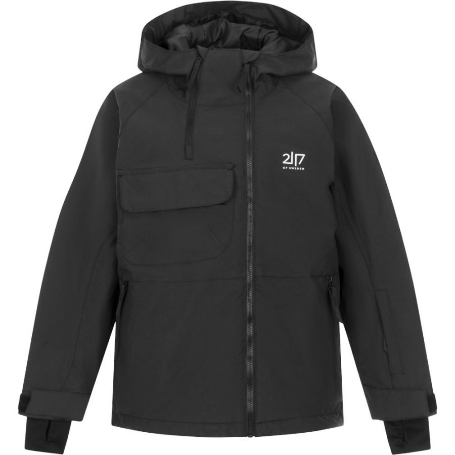 2117 of Sweden Kidden, skijakke, junior, sort billede