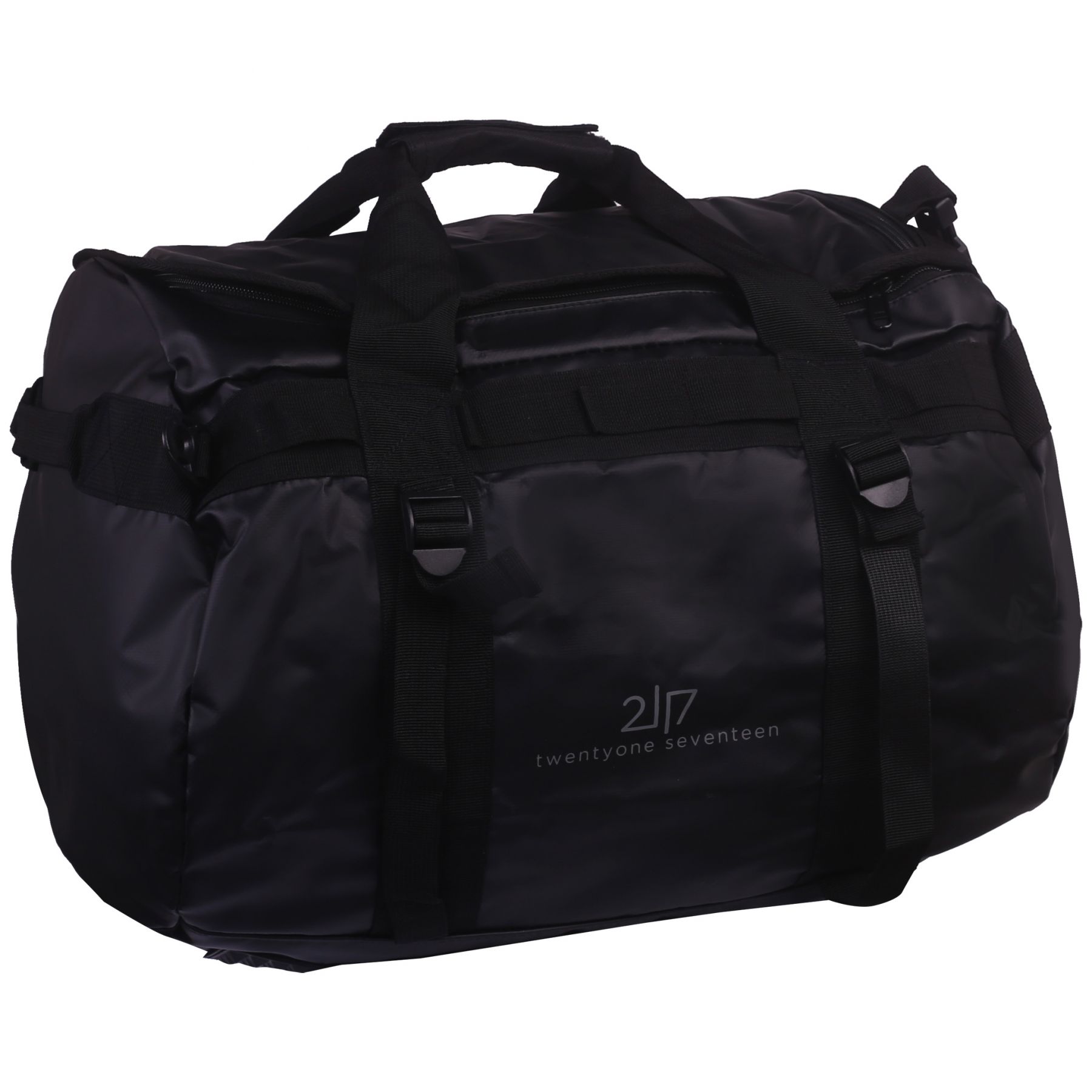 2117 of Sweden Tarpaulin duffel bag, 60L, sort thumbnail