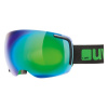 Uvex Big 40, skibriller, full mirror, sort/grøn