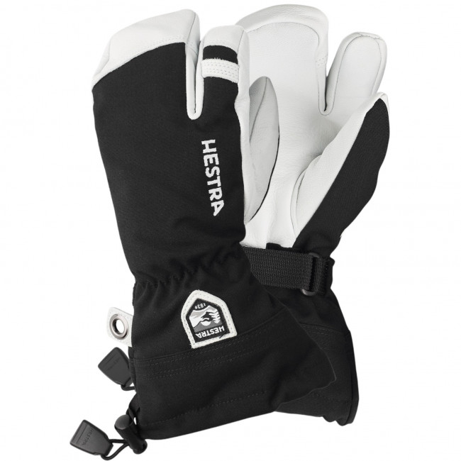 Brug Hestra Army Leather Heli 3-finger skihandsker, junior, sort til en forbedret oplevelse