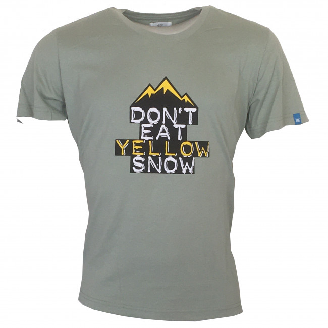 Grand Dog t-shirt, Do not eat yellow snow, dusty green thumbnail