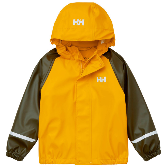 Helly Hansen Bergen 2.0 PU, regnsæt, børn, gul/grøn