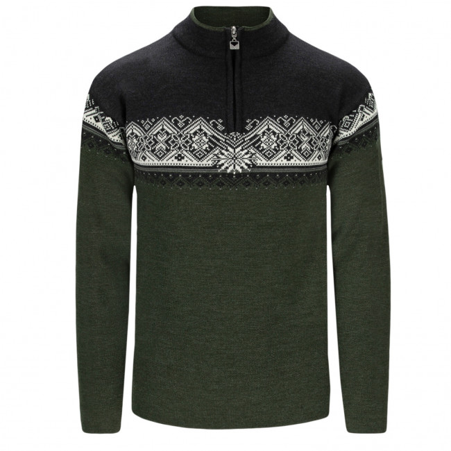 Brug Dale of Norway Moritz, sweater, herre, mørkegrøn til en forbedret oplevelse