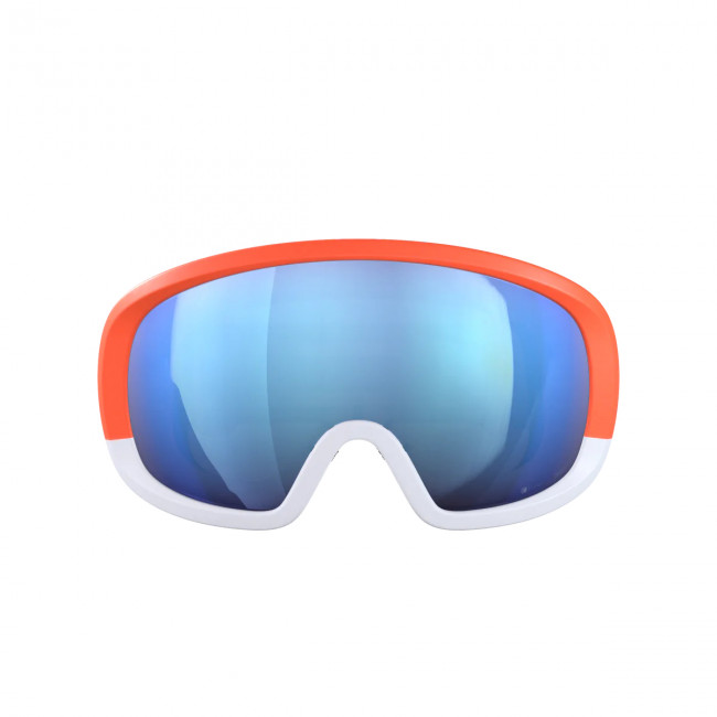 Brug POC Fovea Mid Clarity Comp+, skibrille, flourescent orange/hydrogen white/spektris blue til en forbedret oplevelse