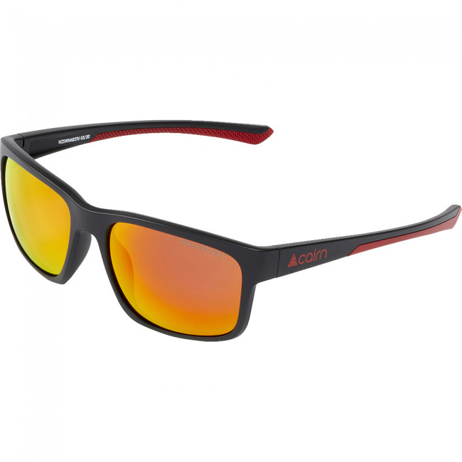 Cairn Swim Polarized, solbriller, sort/rød
