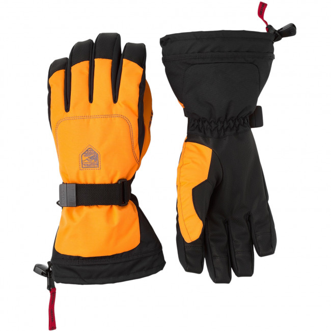 8: Hestra Gauntlet Sr, skihandsker, orange/orange