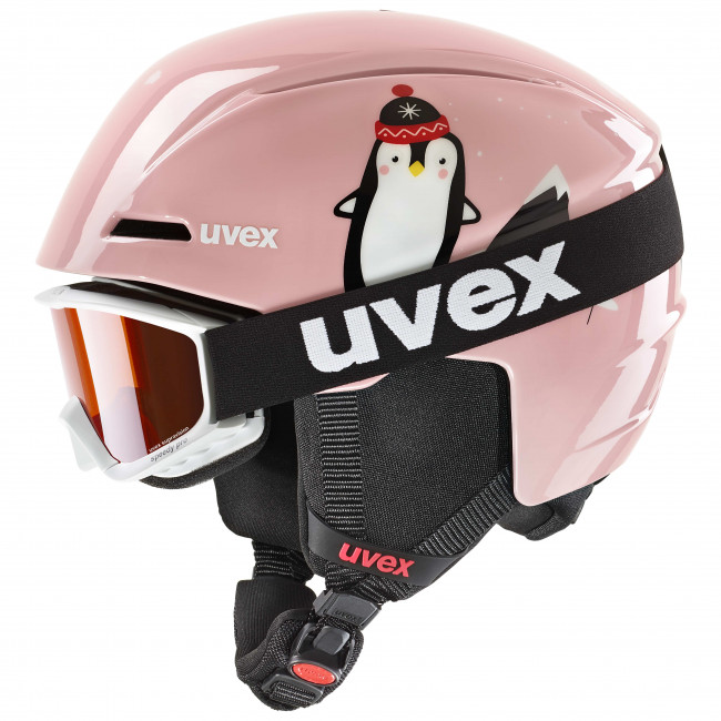 Uvex Viti Set, skihjelm + skibriller, junior, lyserød thumbnail
