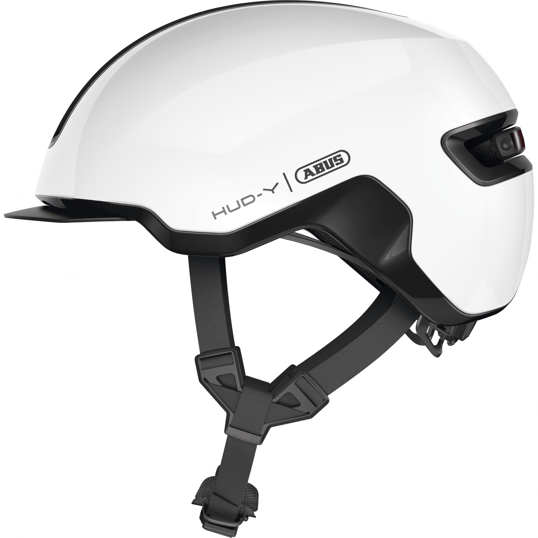 Abus Hud-Y, cykelhjelm, hvid
