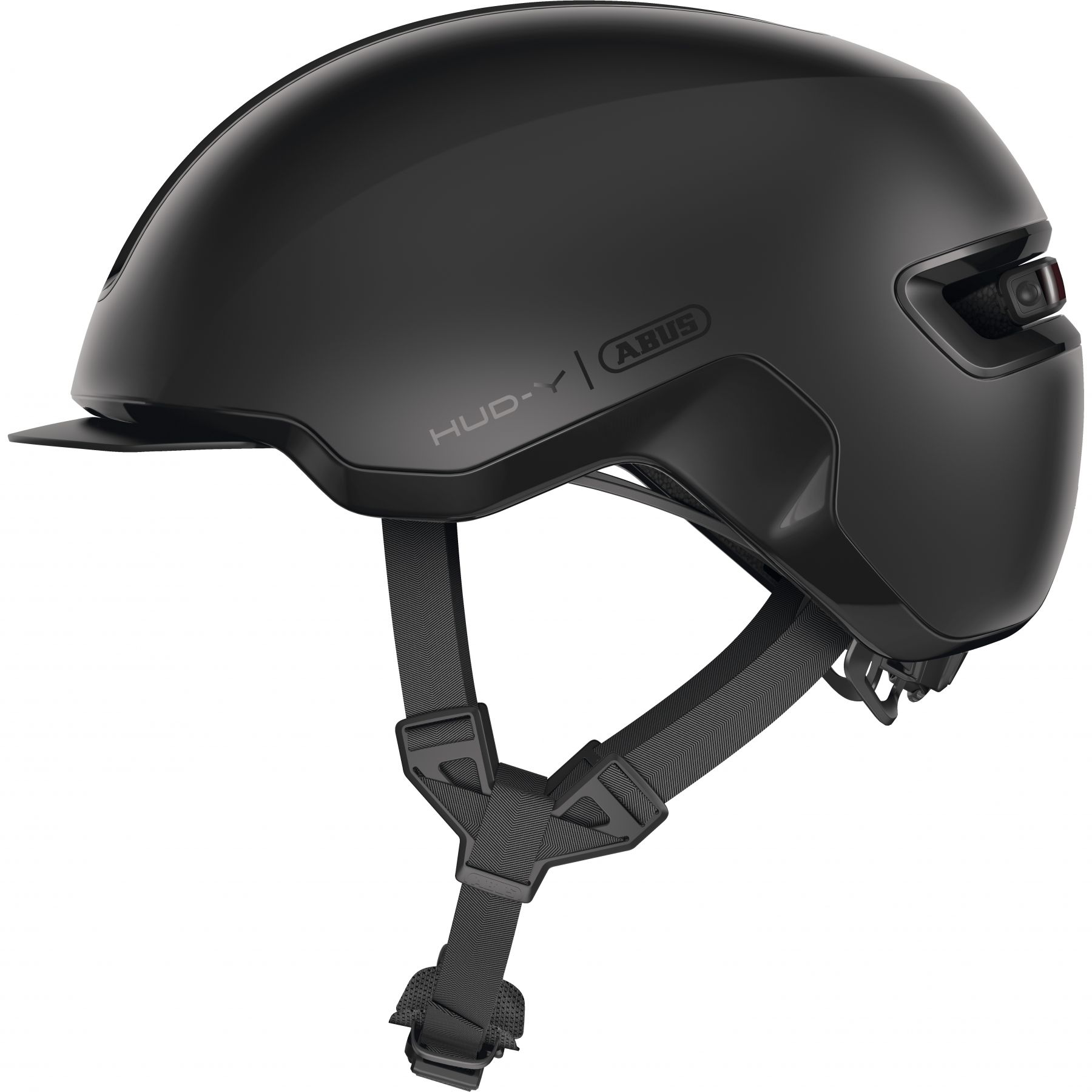 Abus Hud-Y, cykelhjelm, mat sort