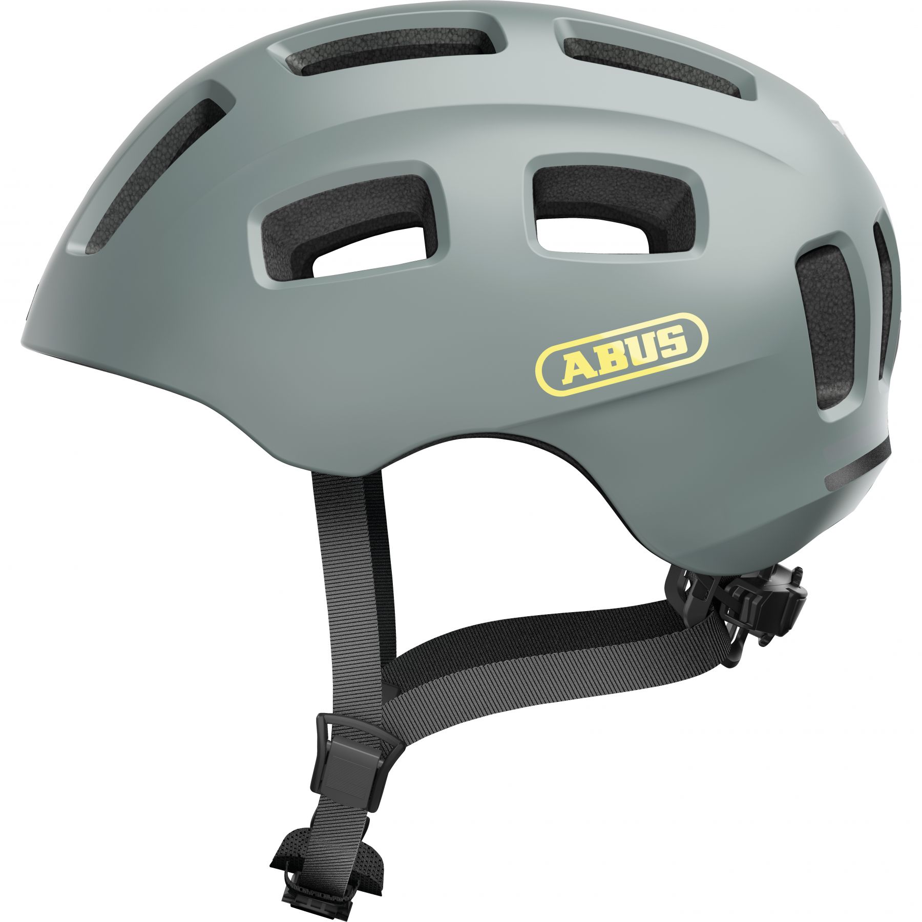 Abus Youn-I 2.0, cykelhjelm, junior, lysegrå