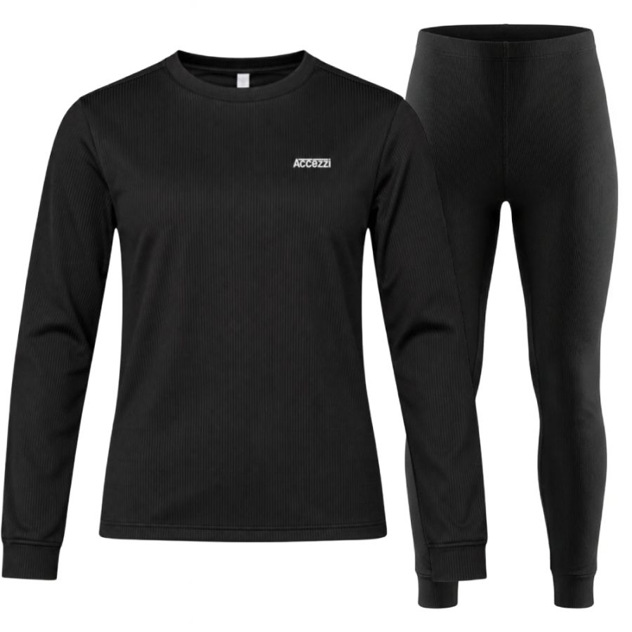 Accezzi Baselayer, skiundertøj, dame, sort