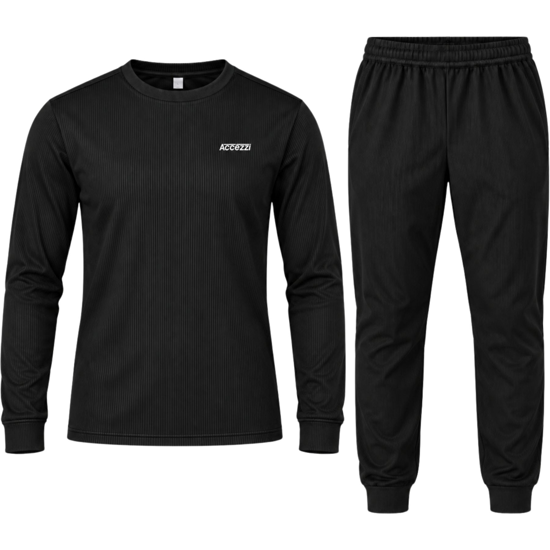 Produktfoto: Accezzi Baselayer, skiundertøj, herre, sort