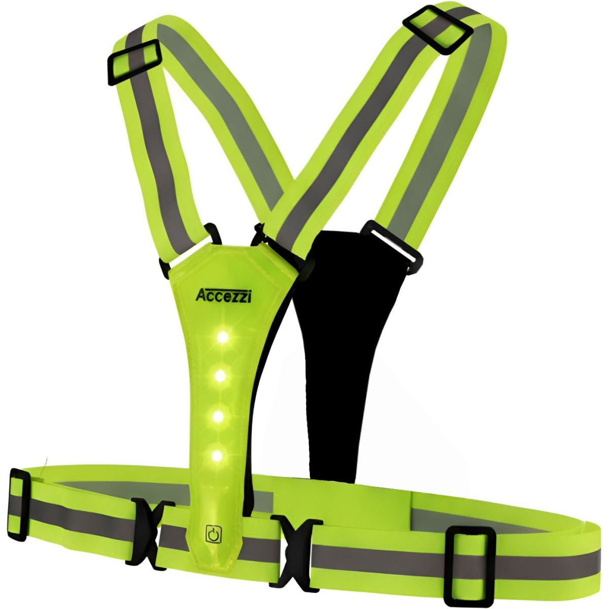 Accezzi LED refleksvest, grøn