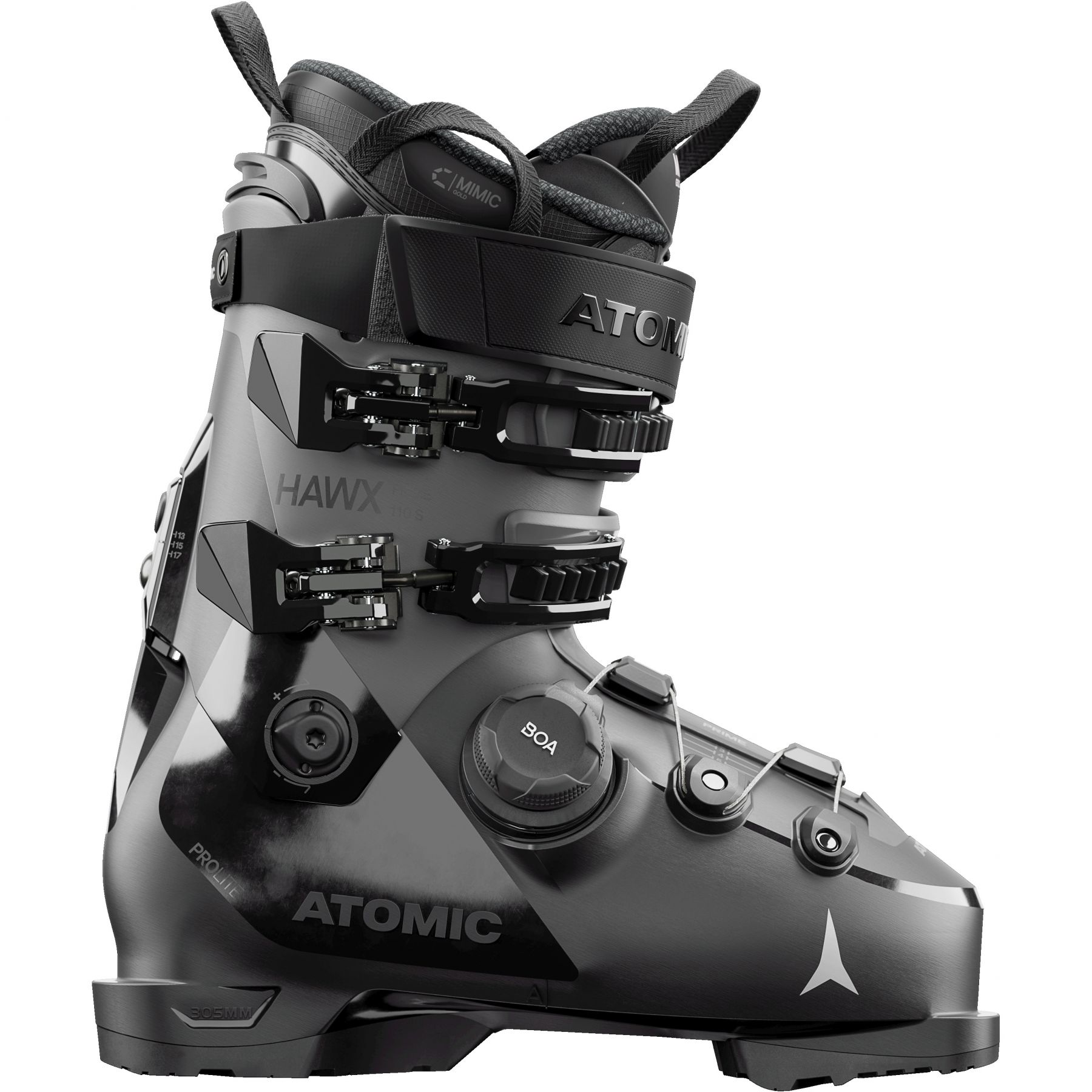 Atomic Hawx prime 110 S BOA, skistøvler, herre, grå/sort billede
