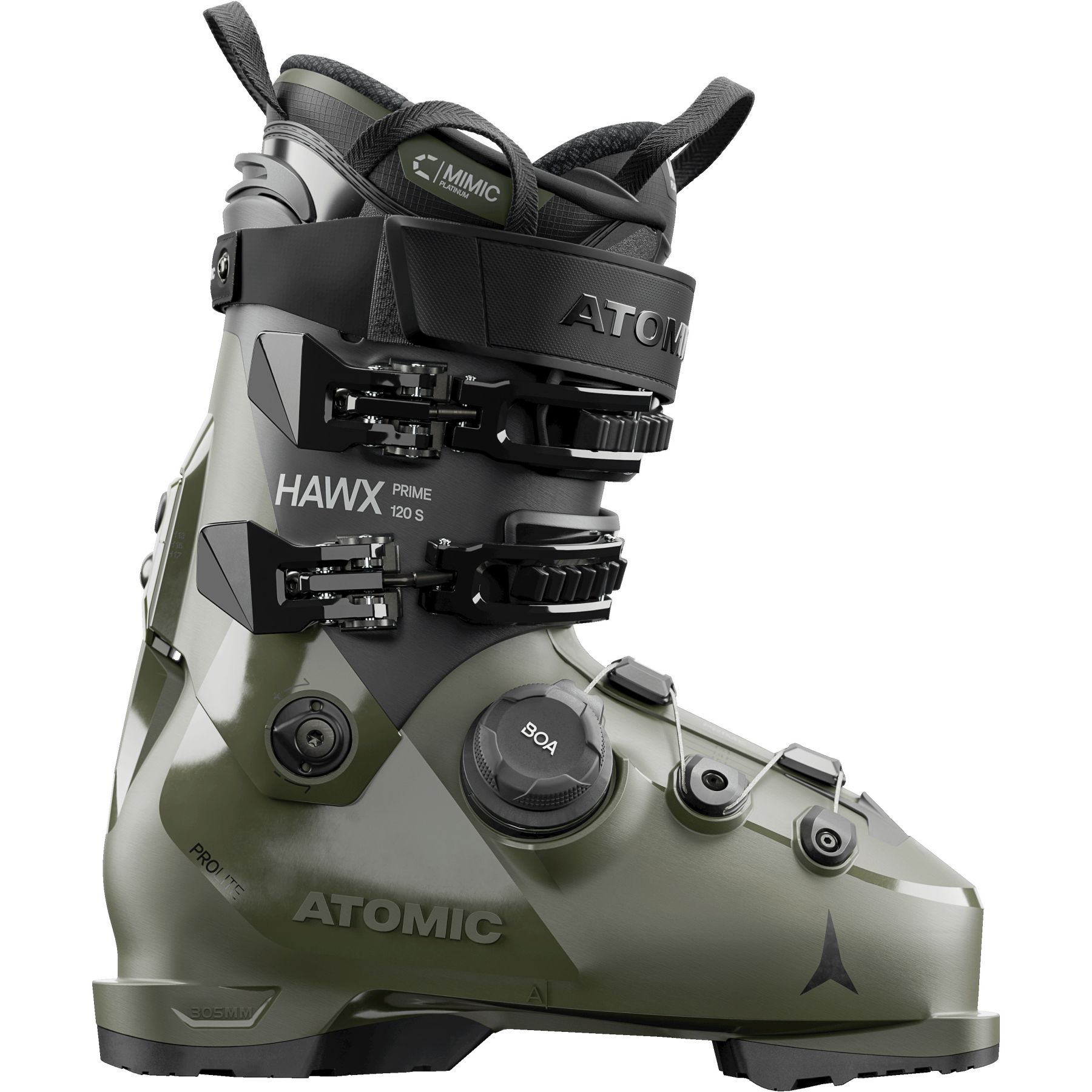 Atomic Hawx prime 120 S BOA, skistøvler, herre, olive billede