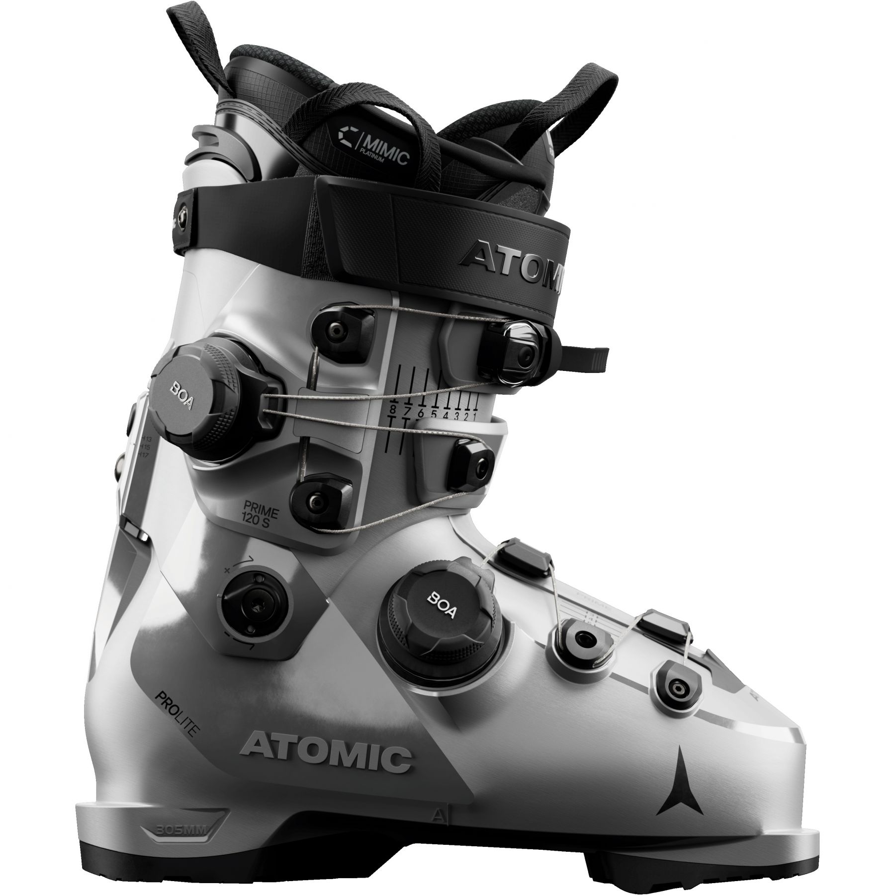 Atomic Hawx prime 120 S DUAL BOA, skistøvler, herre, sølv billede