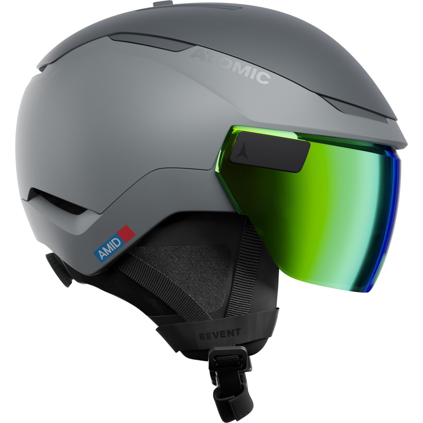 Atomic Revent GT Amid Visor HD, skihjelm med visir, grå billede