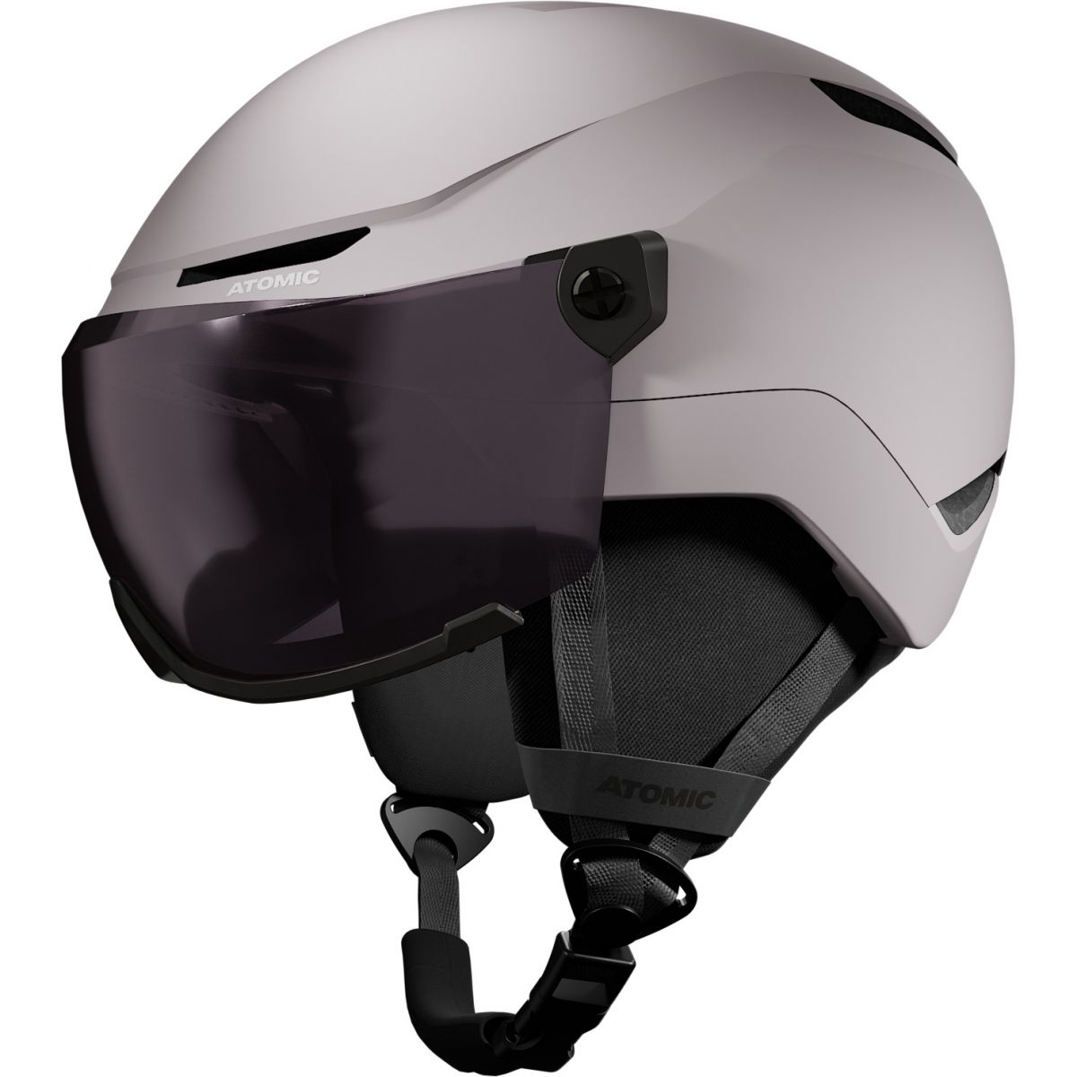 Atomic Revent Visor, skihjelm med visir, junior, grå billede