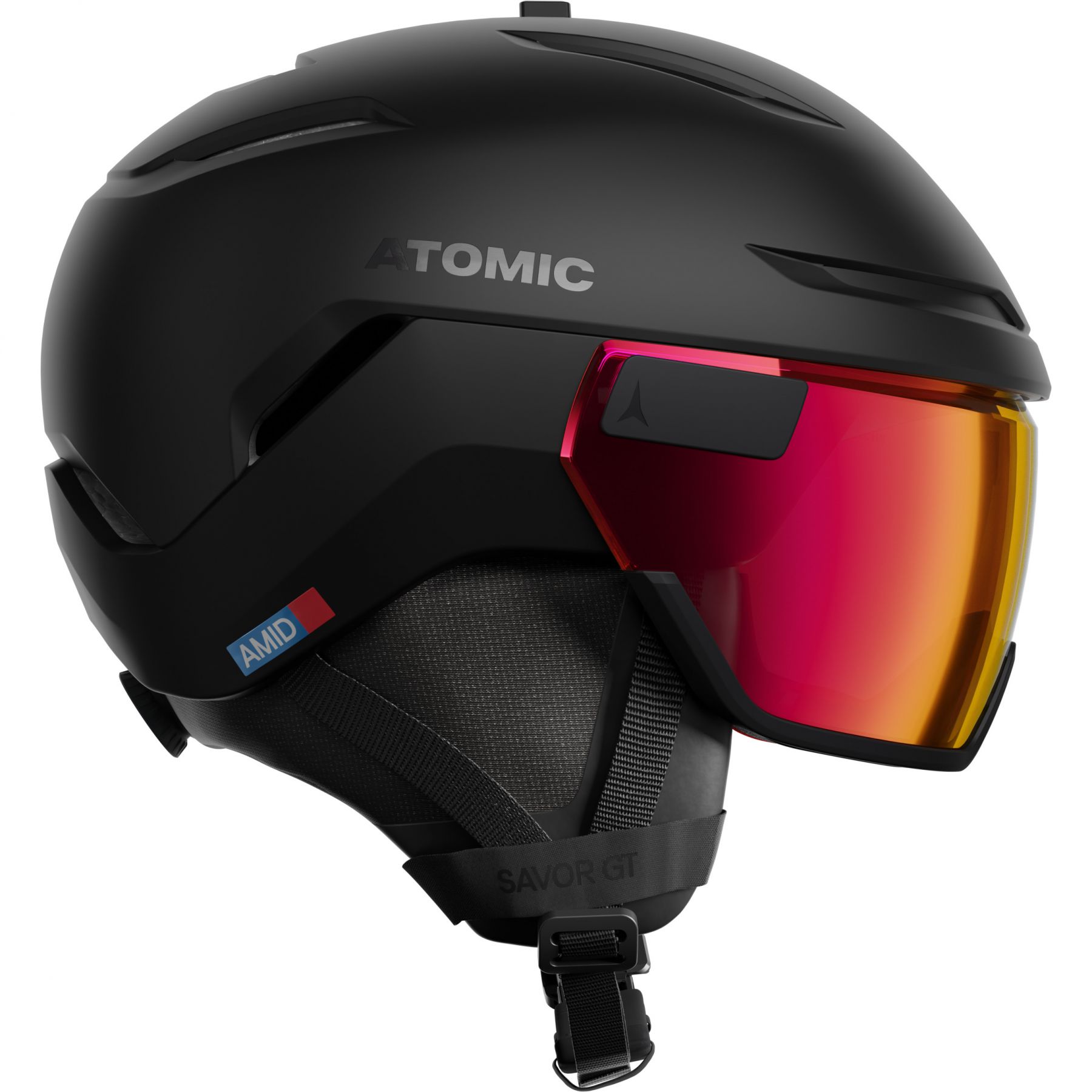 Atomic Savor GT Amid Visor Photo, skihjelm med visir, sort billede