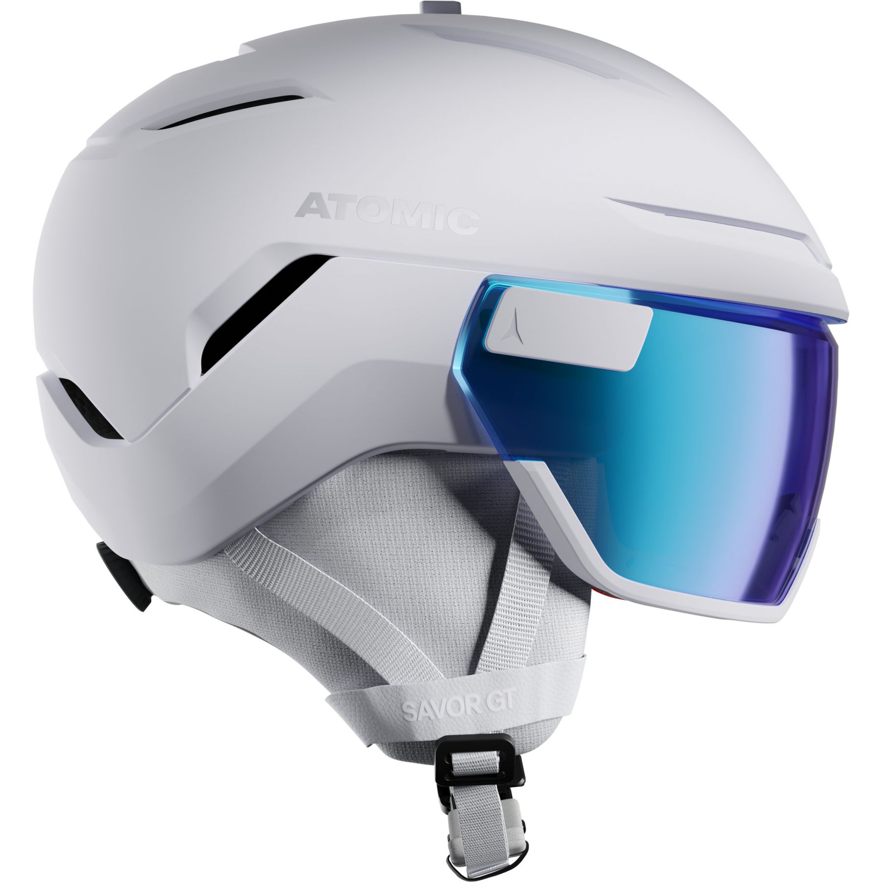 Atomic Savor GT Visor Stereo, skihjelm med visir, hvid billede