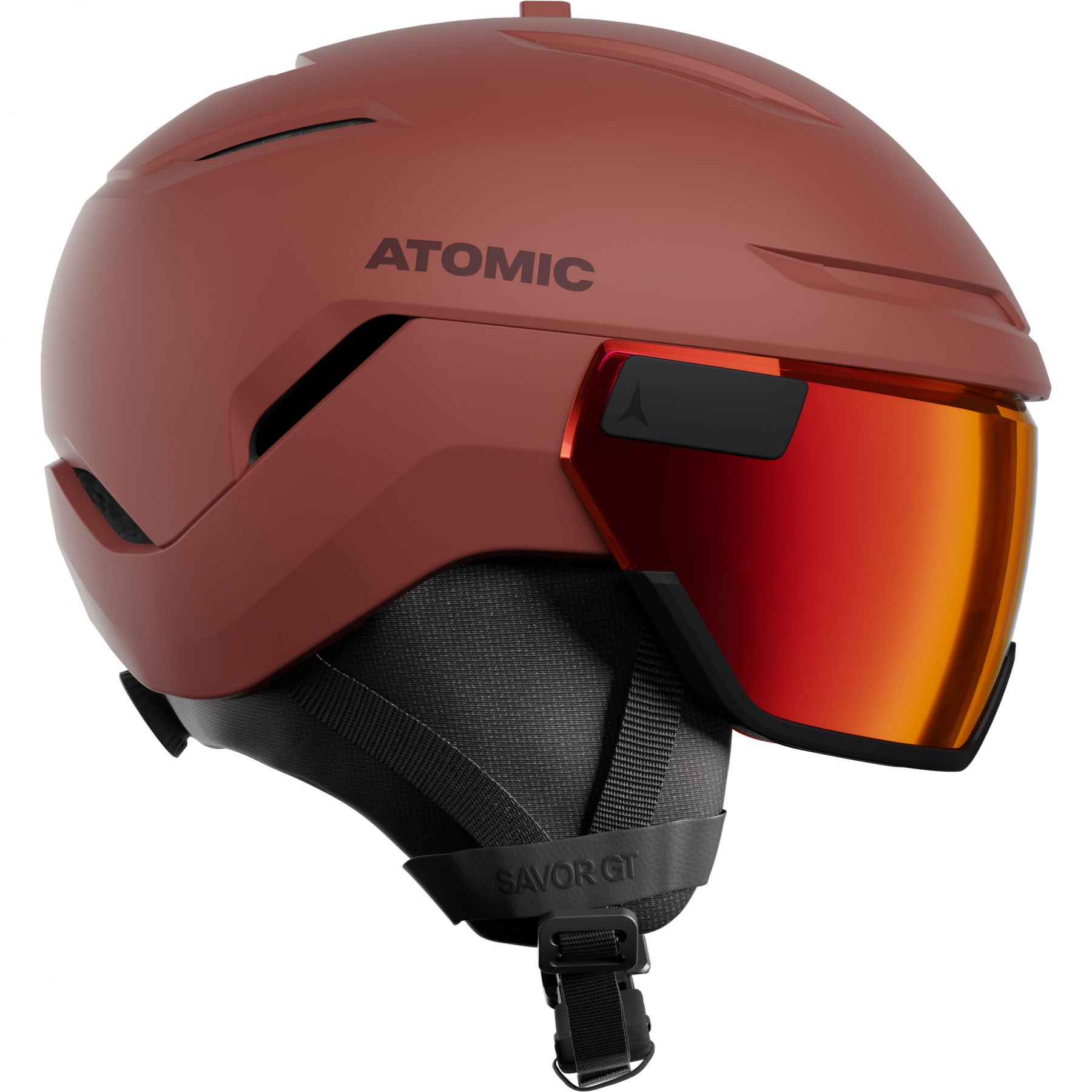 Atomic Savor GT Visor Stereo, skihjelm med visir, rød billede