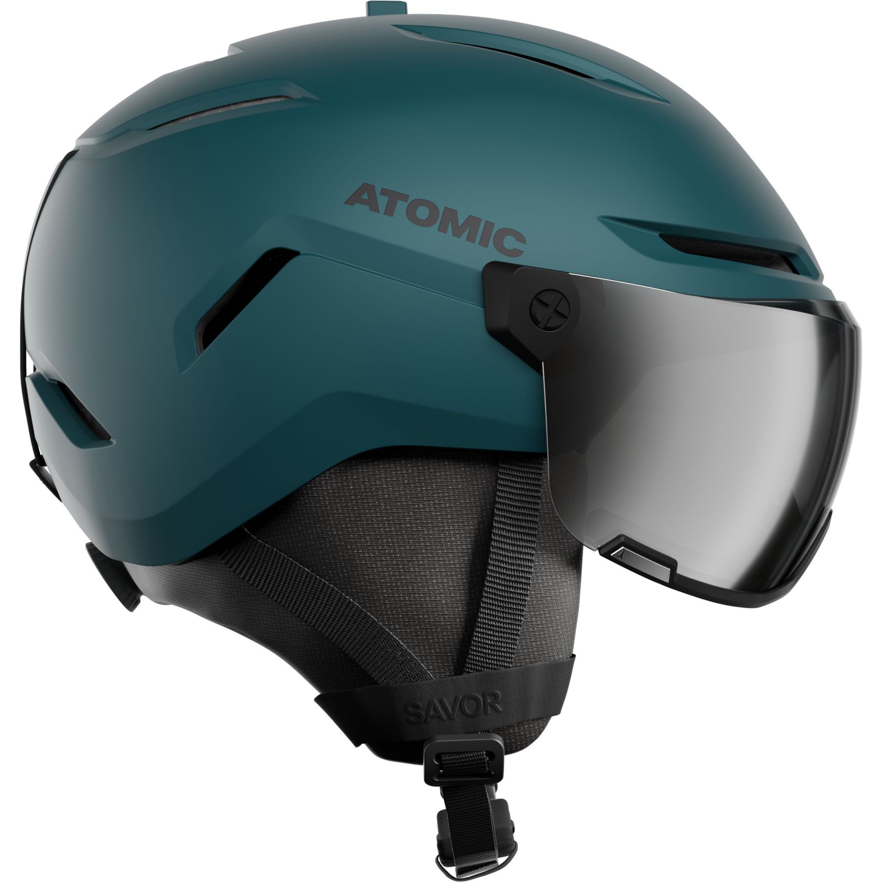 Atomic Savor Visor Stereo, skihjelm med visir, grå billede