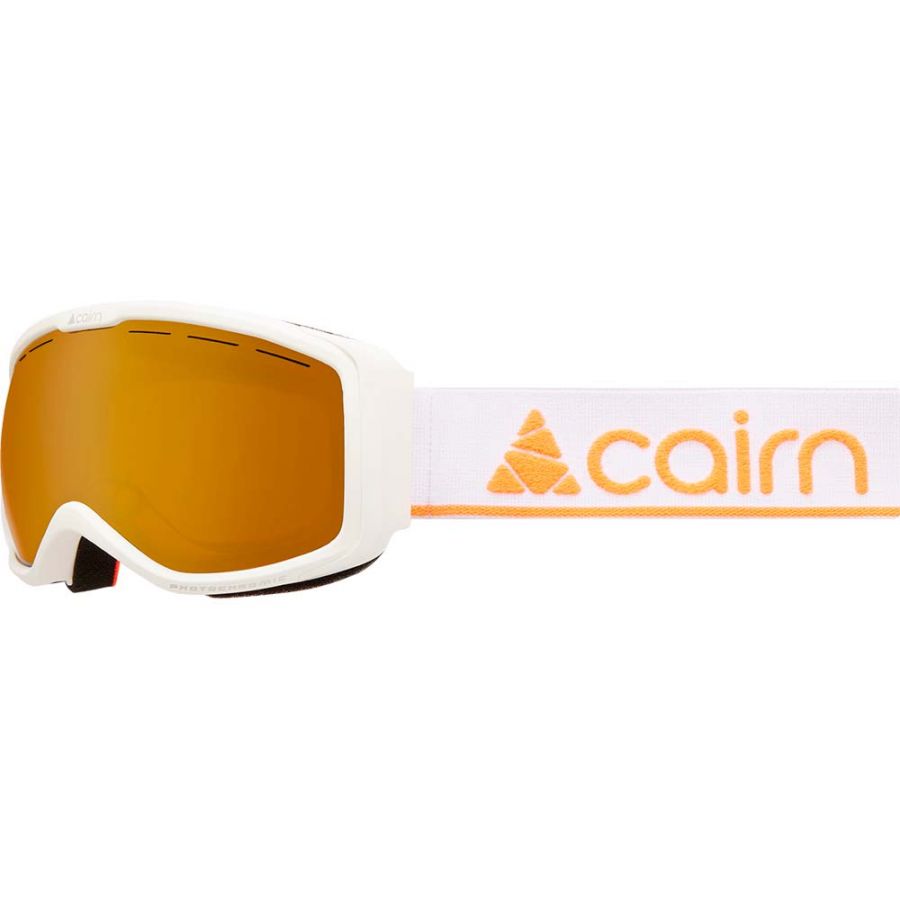Billede af Cairn Funk OTG Photochromic, skibriller, junior, mat hvid/orange