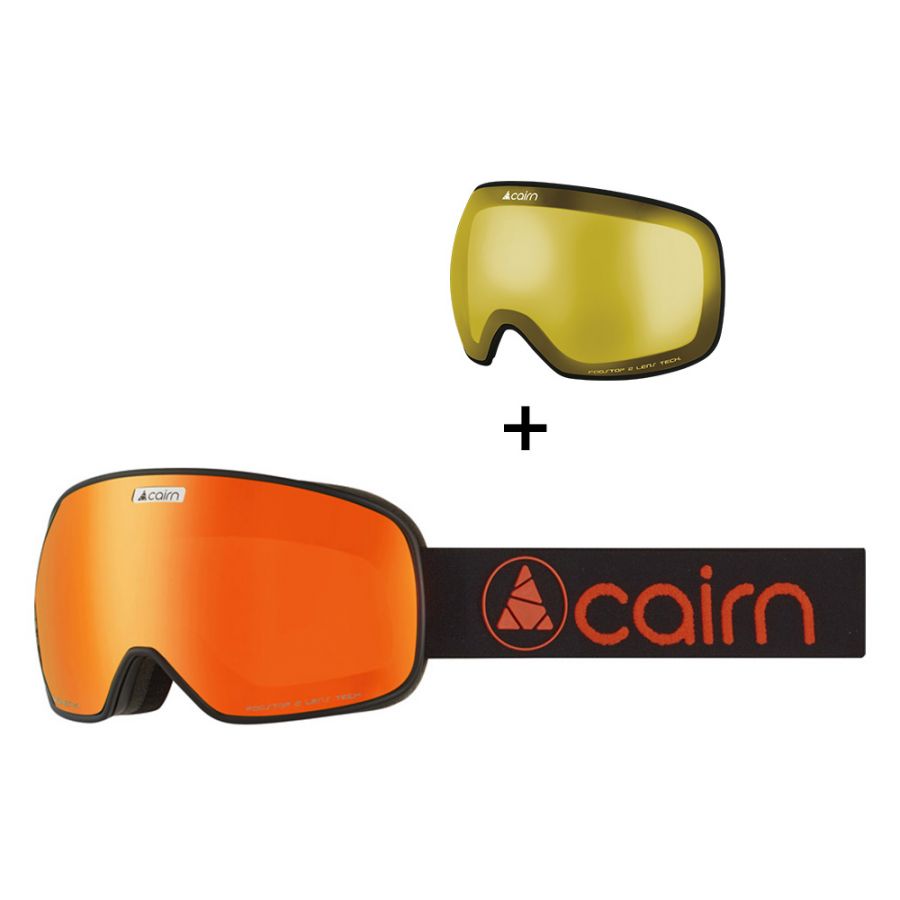 Billede af Cairn Magnetik, skibriller, mat sort orange hos Skisport.dk