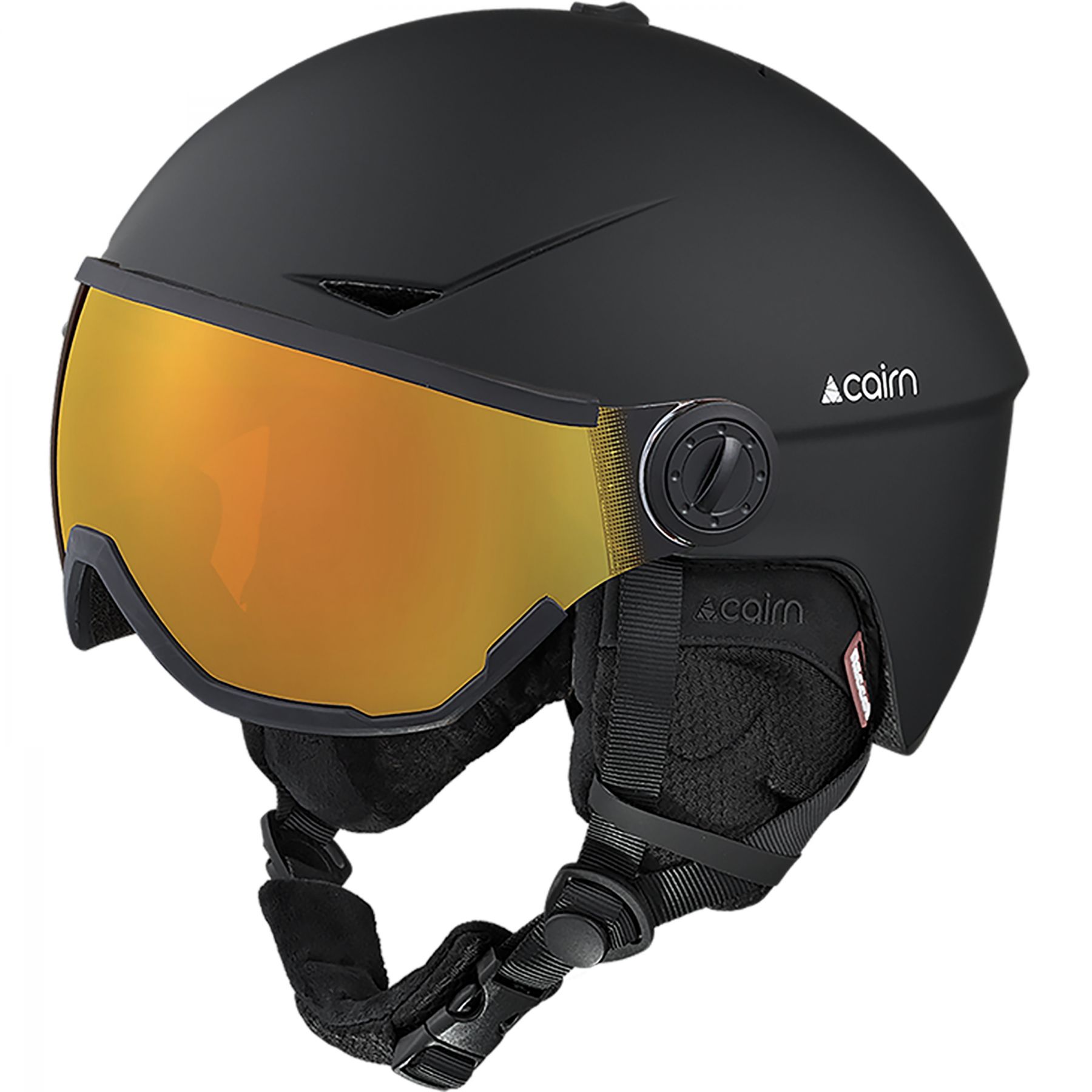 Cairn Rise II Photochromic, skihjelm med visir, sort