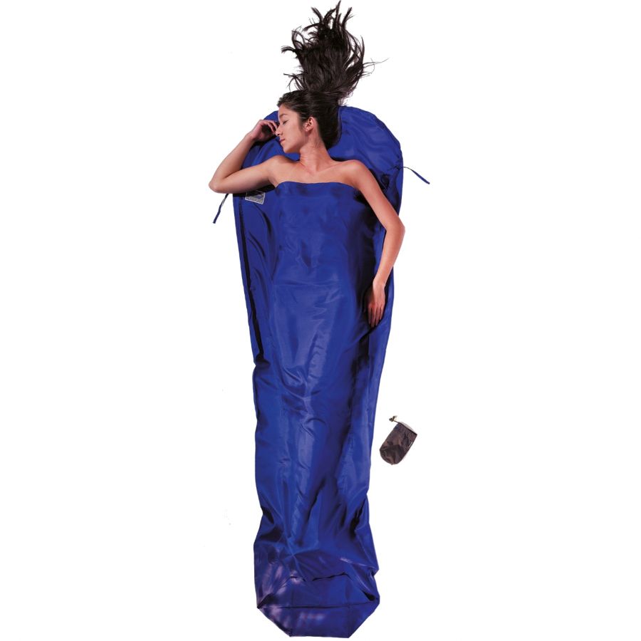 Cocoon Mummyliner,100% Silk, Ultramarine Blue - Lagenpose