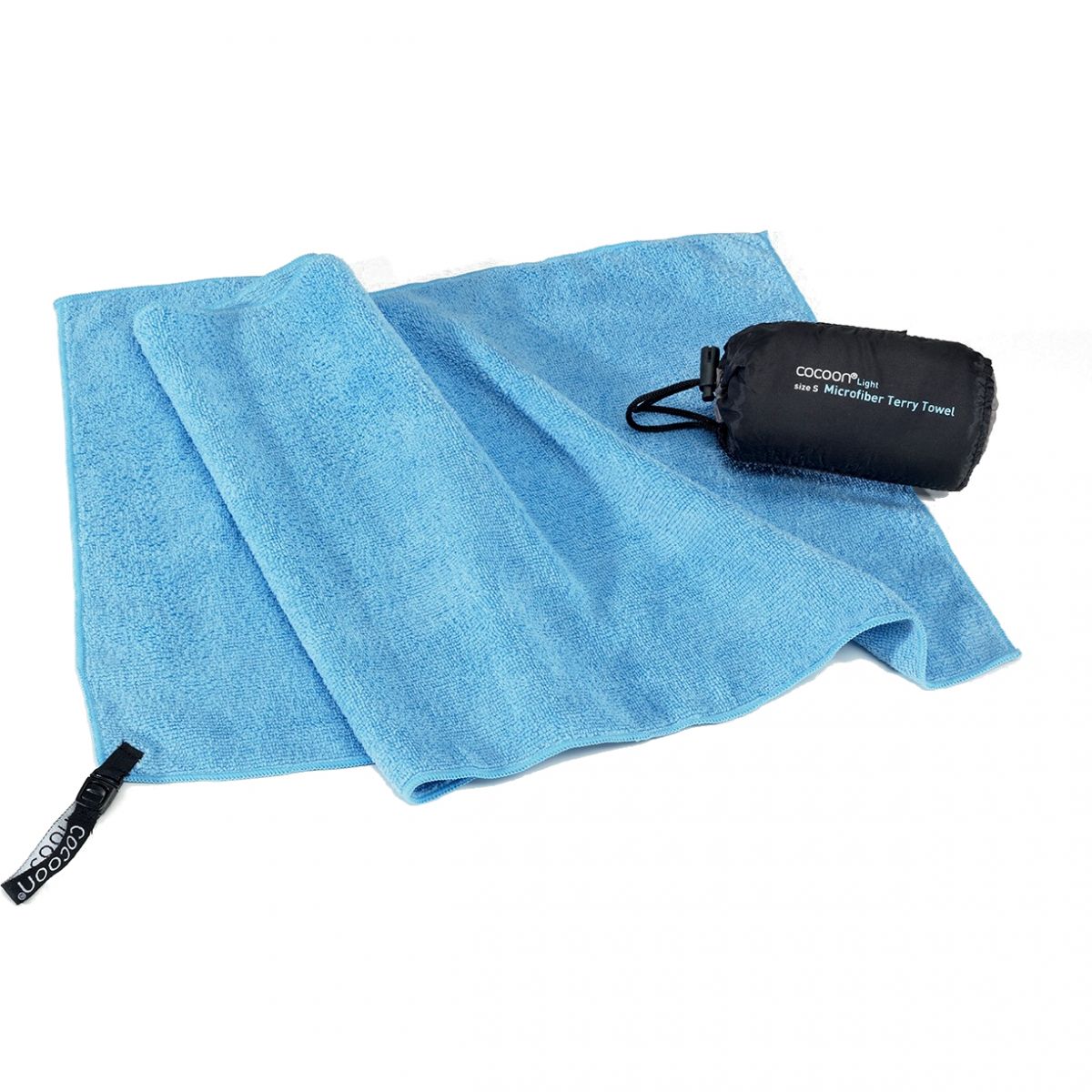Cocoon Terry Towel Light,120x60cm, Microfiber Håndklæde, light blue billede
