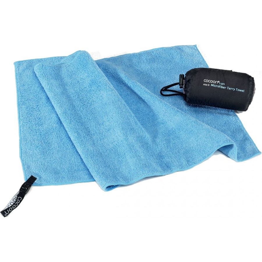 Cocoon Terry Towel Light,120x60cm, Microfiber Håndklæde, light blue