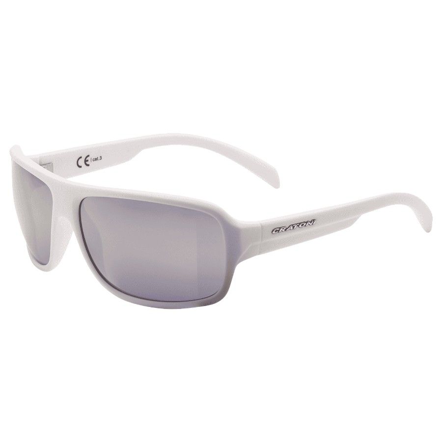 Cratoni C-Ice Color+ Lifestyle Grey-Blue W/ Gold Mirror, solbriller, hvid billede