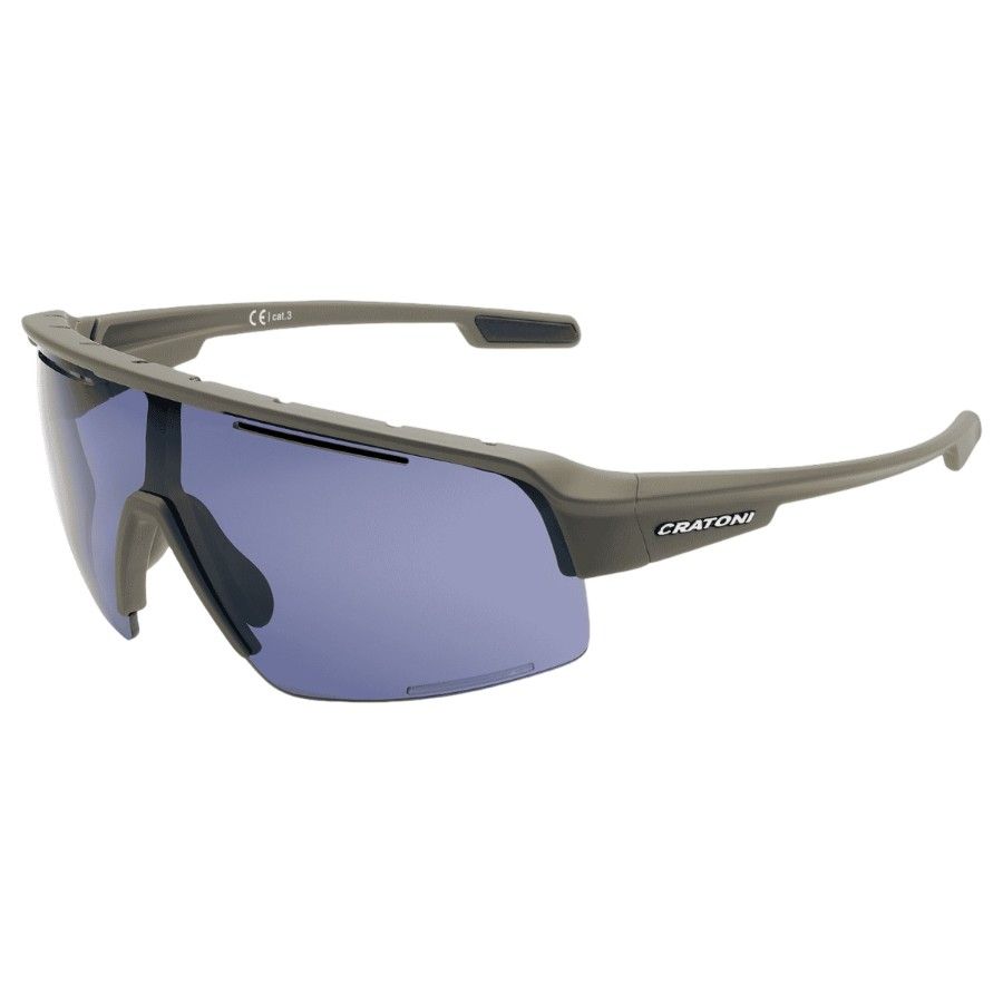 Cratoni C-Matic Color+ Lifestyle Grey Blue W/O Mirror, solbrille, kaffe billede