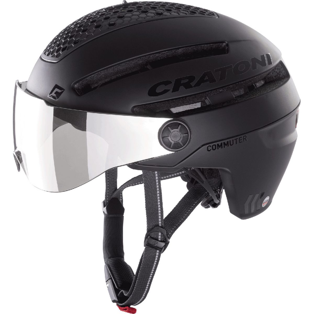 Cratoni Commuter, cykelhjelm, sort